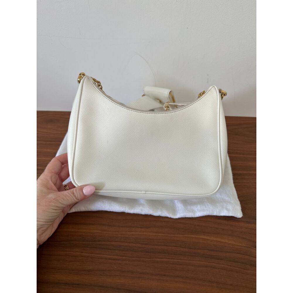 Prada Re-Edition 2005 Saffiano Leather Bag White - Picture 7 of 15